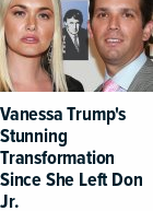 This ad shows a picture of Vanessa and Don Jr. Trump, with a headline about Vanessa changing dramatically after leaving Don Jr.